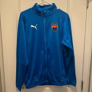 Puma Full Zip Jacket - FC Cincinnati Soccer - Blue - Size S